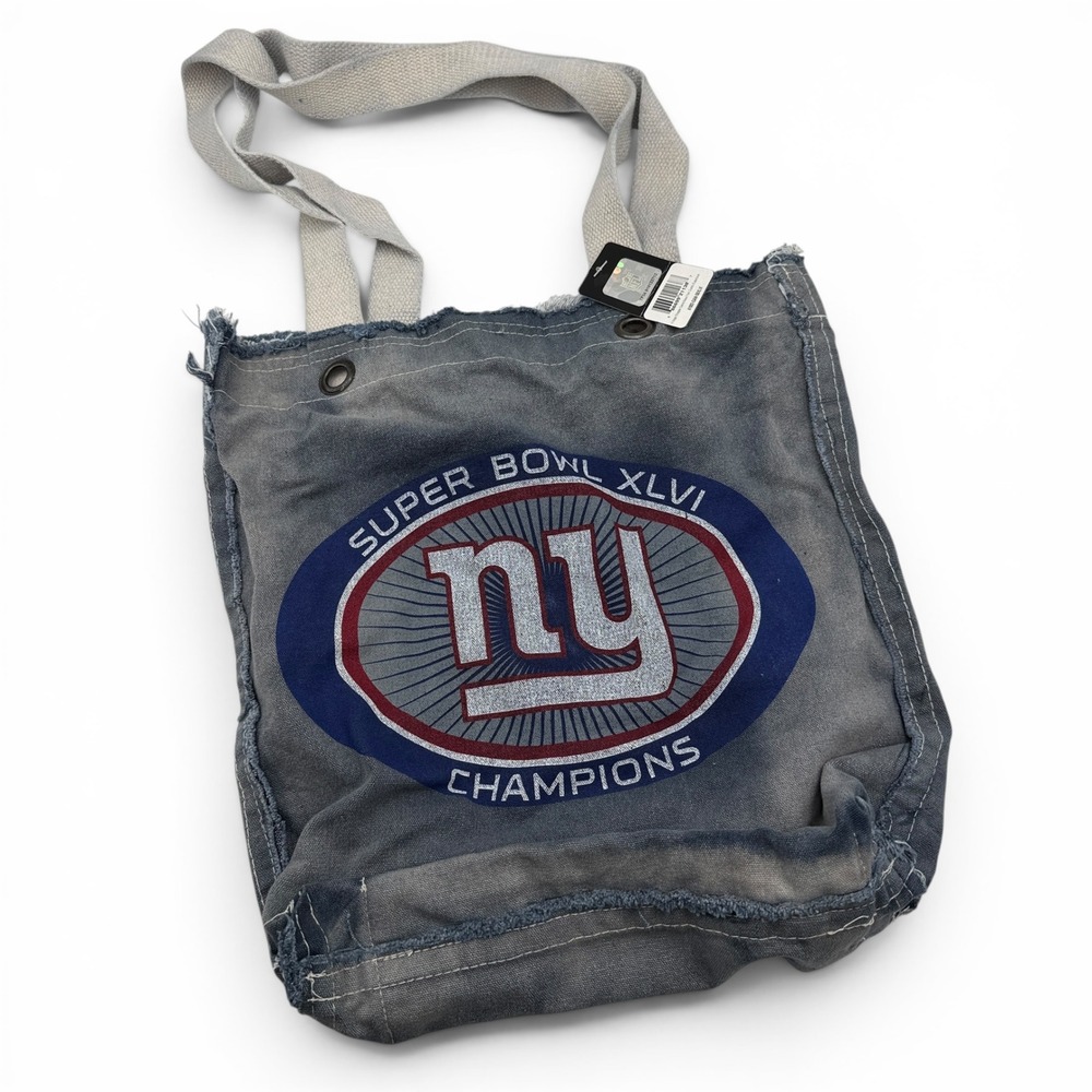 Little Earth Tote Bag Unisex OS Blue New York Giants Super Bowl XLVI Distressed